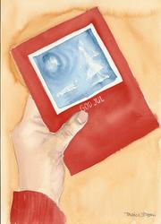 5) Luggeføre - Heimlaga julekort