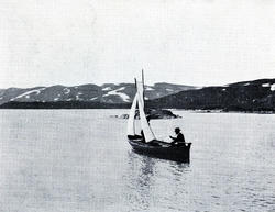 Båttransport på høgfjellet