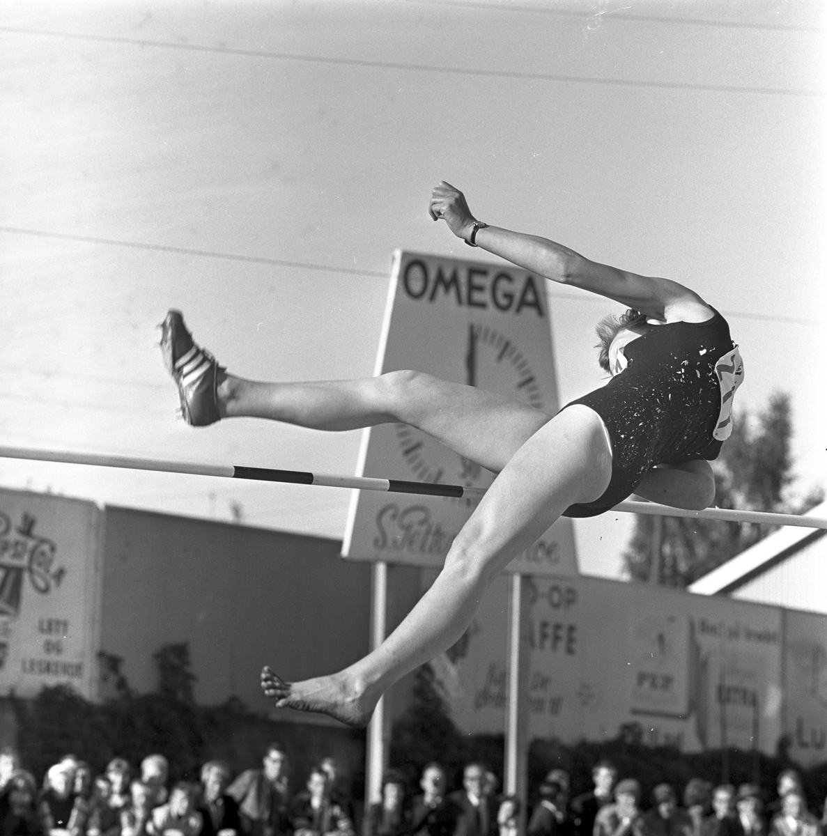 Serie. Sport. NM i friidrett på Gjøvik.
Fotografert 1964.
