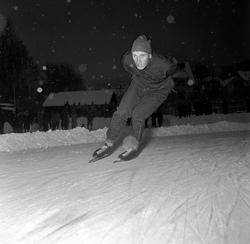 Lillehammer,1952, skøytetrening, Kees Broekman.