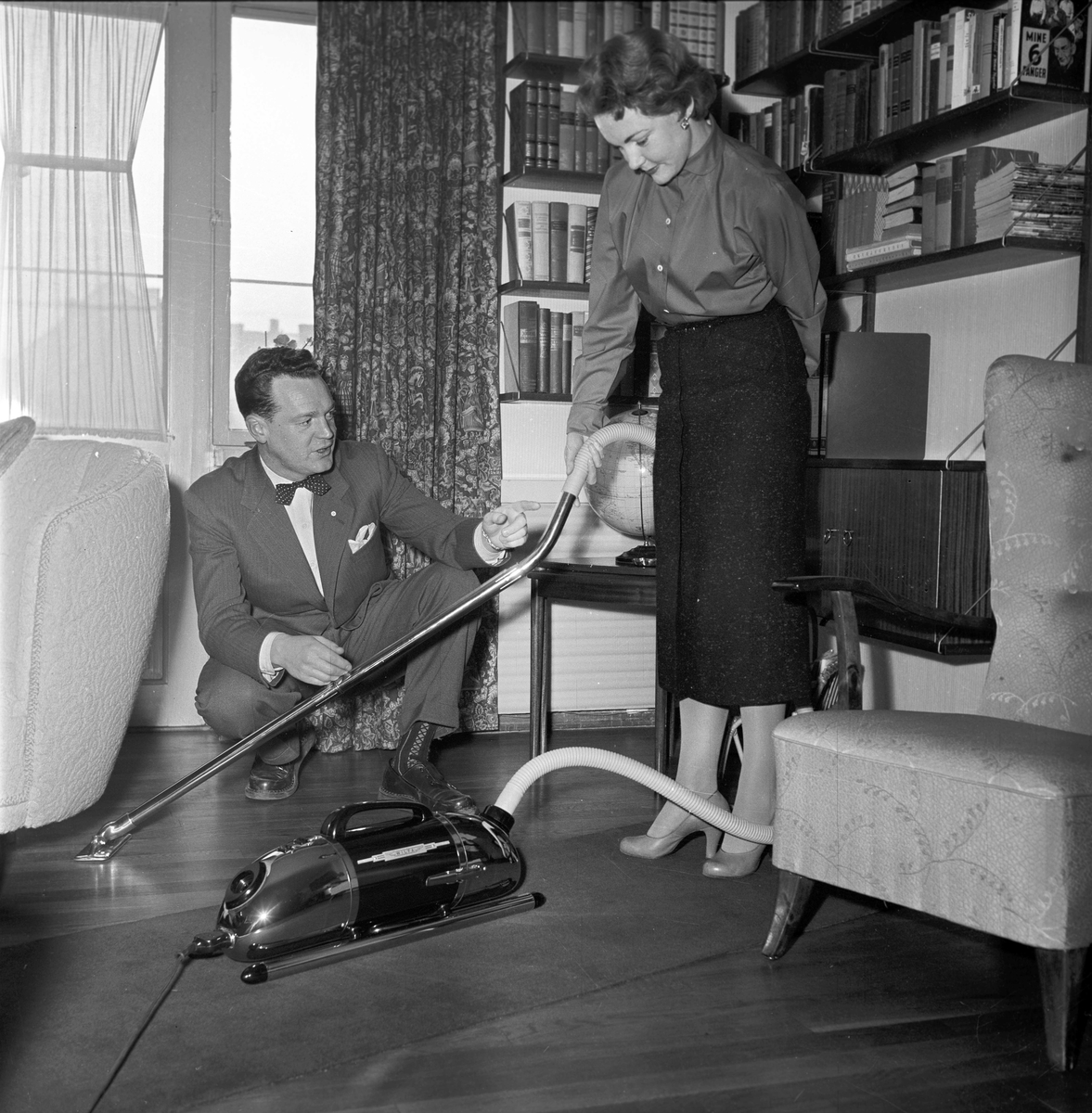 Serie. Radioreporter Rolf Kirkvaag . Fotografert 1953-63.