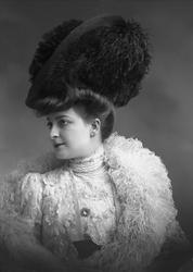 Portrett, danserinne. Mademoiselle Ydette-Jolie.25.5.1906