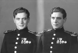 Portrett, mann i kadettsersjantuniform.