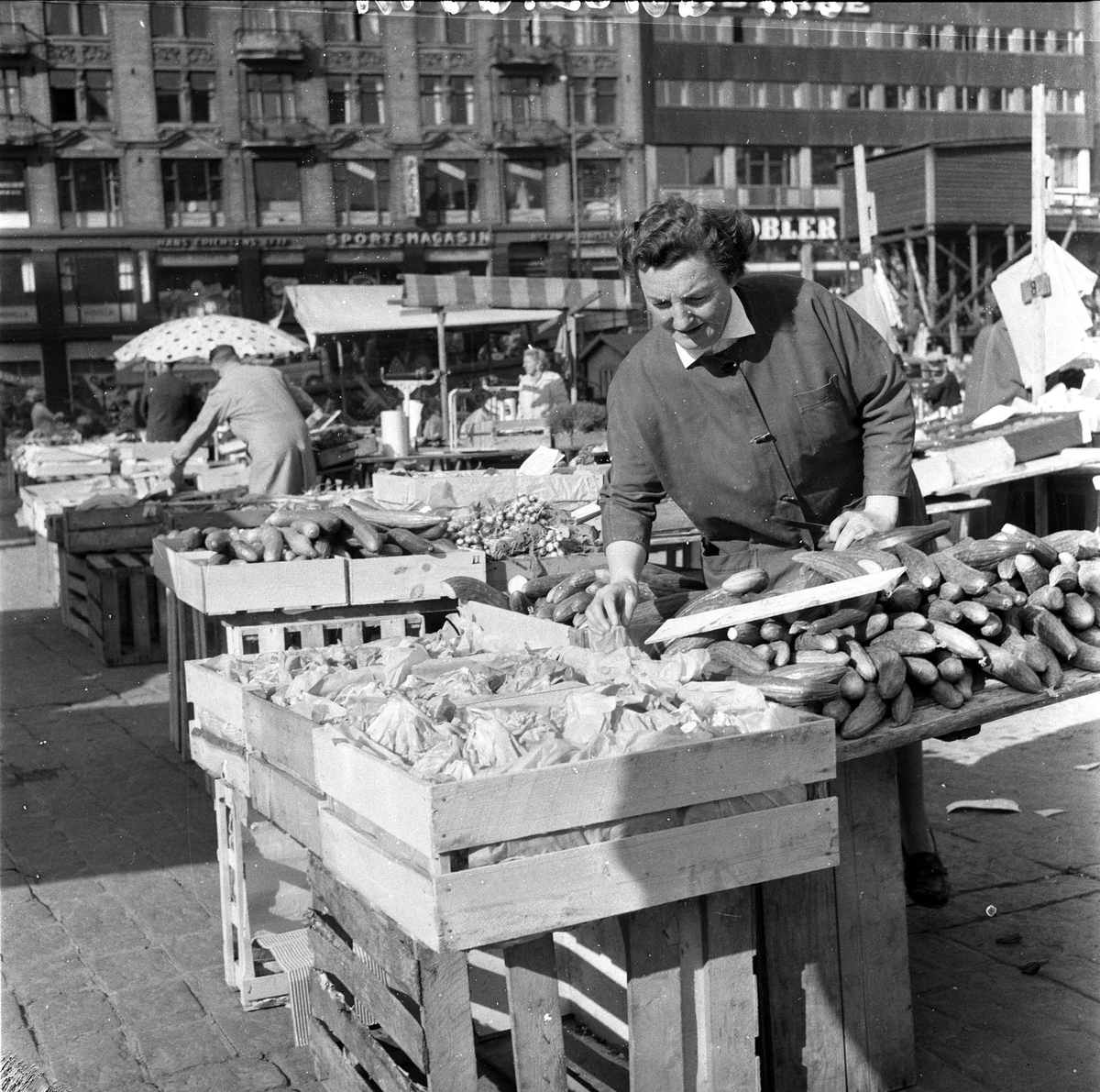 Fra Youngstorget. Oslo 12.05.1959.