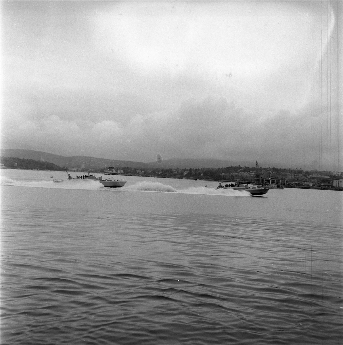 Svensk flåtebesøk. Oslo 05.06.1953.