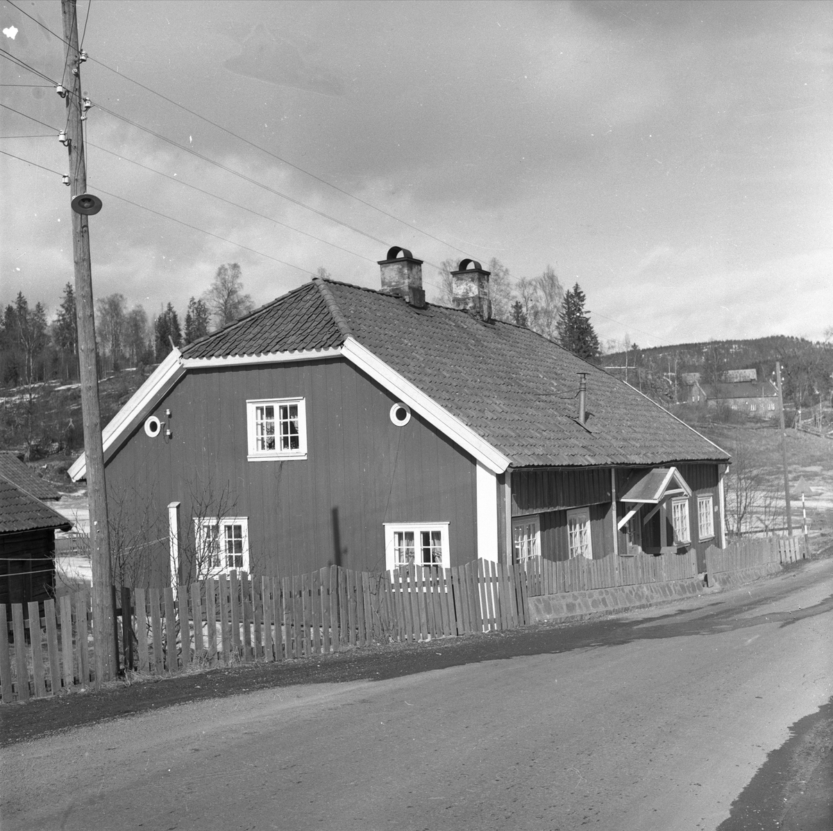 Bærum Verk, bygninger,  jernstøperiet, Bærum,  09.04.1955