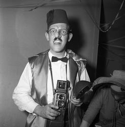 Kronprinsens gate 17, Oslo, 29.01.1956. Karneval i Ingeniøre