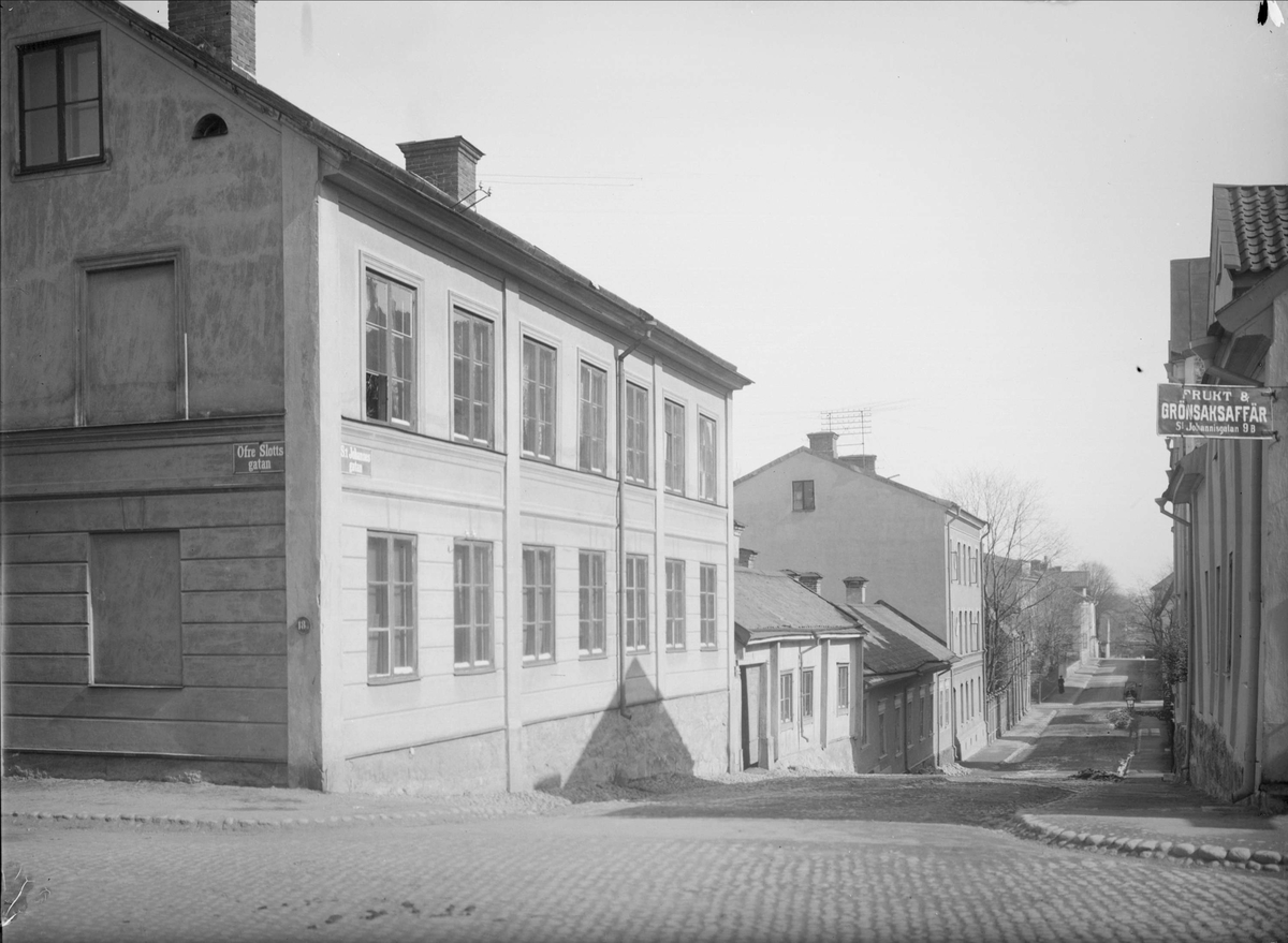 Övre Slottsgatan - S:t Johannesgatan, Uppsala 1901 - 1902