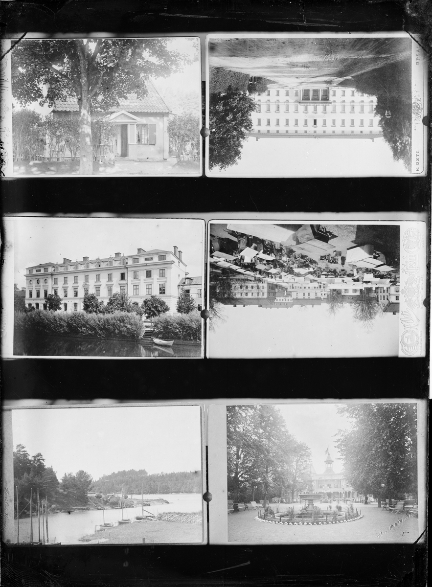 Reprofotografi - torghandel på S:t Eriks torg, stadsdelen Fjärdingen, Uppsala före 1914