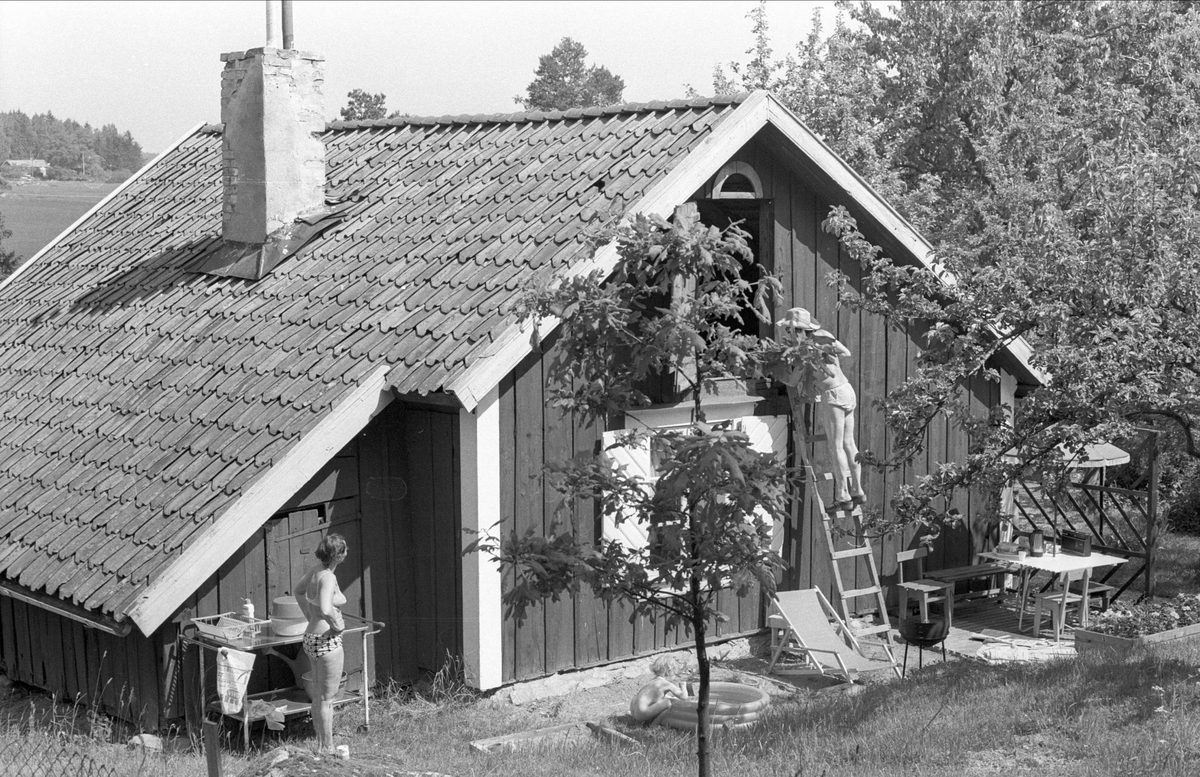 Bostadshus, Tjocksta 3:3, Charlottenberg, Danmarks socken, Uppland 1977