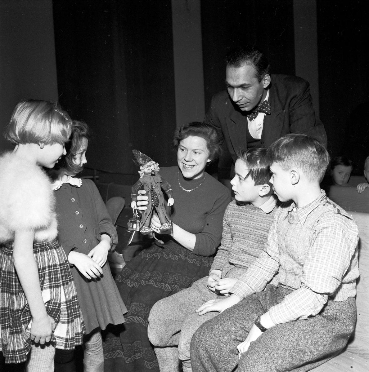 Filmklubb för barn, sannolikt Uppsala mars 1952