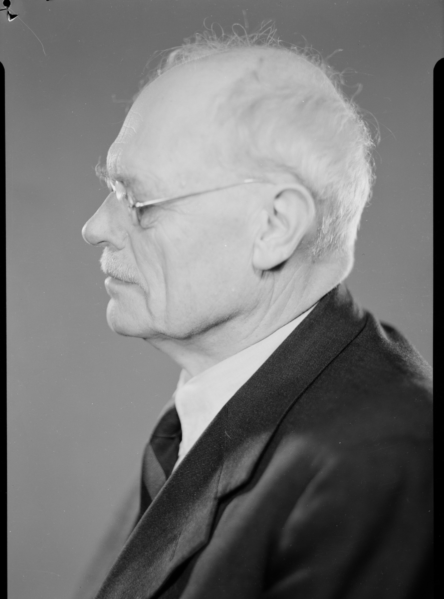 Ateljéporträtt - Axel Pettersson, Uppsala 1951