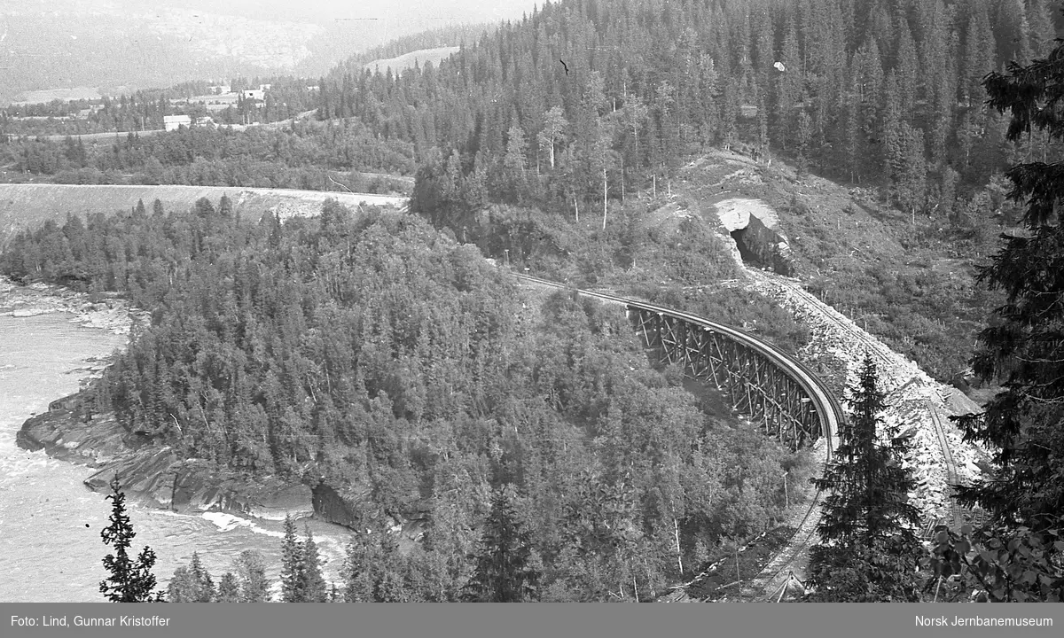 Dunderlandsbanens ombygging : linjeparti mellom Reinforsen og Kalvhagen tunneler