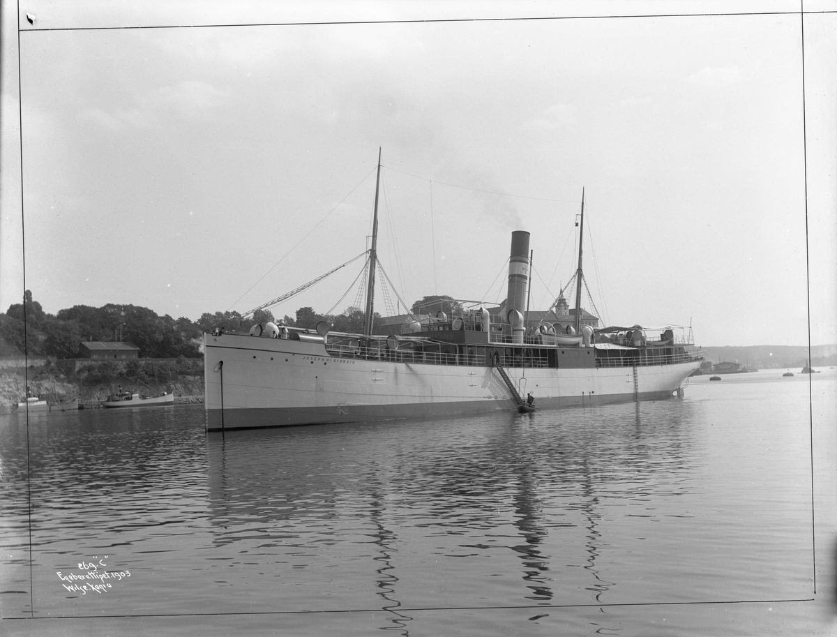 D/S Joseph di Georgio (b. 1903, Akers Mekaniske Verksted, Christiania), i havnen