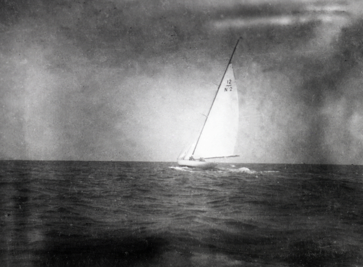 Med 10 mR 'Mosk II' over Nordsjøen til Ostende - OL 1920