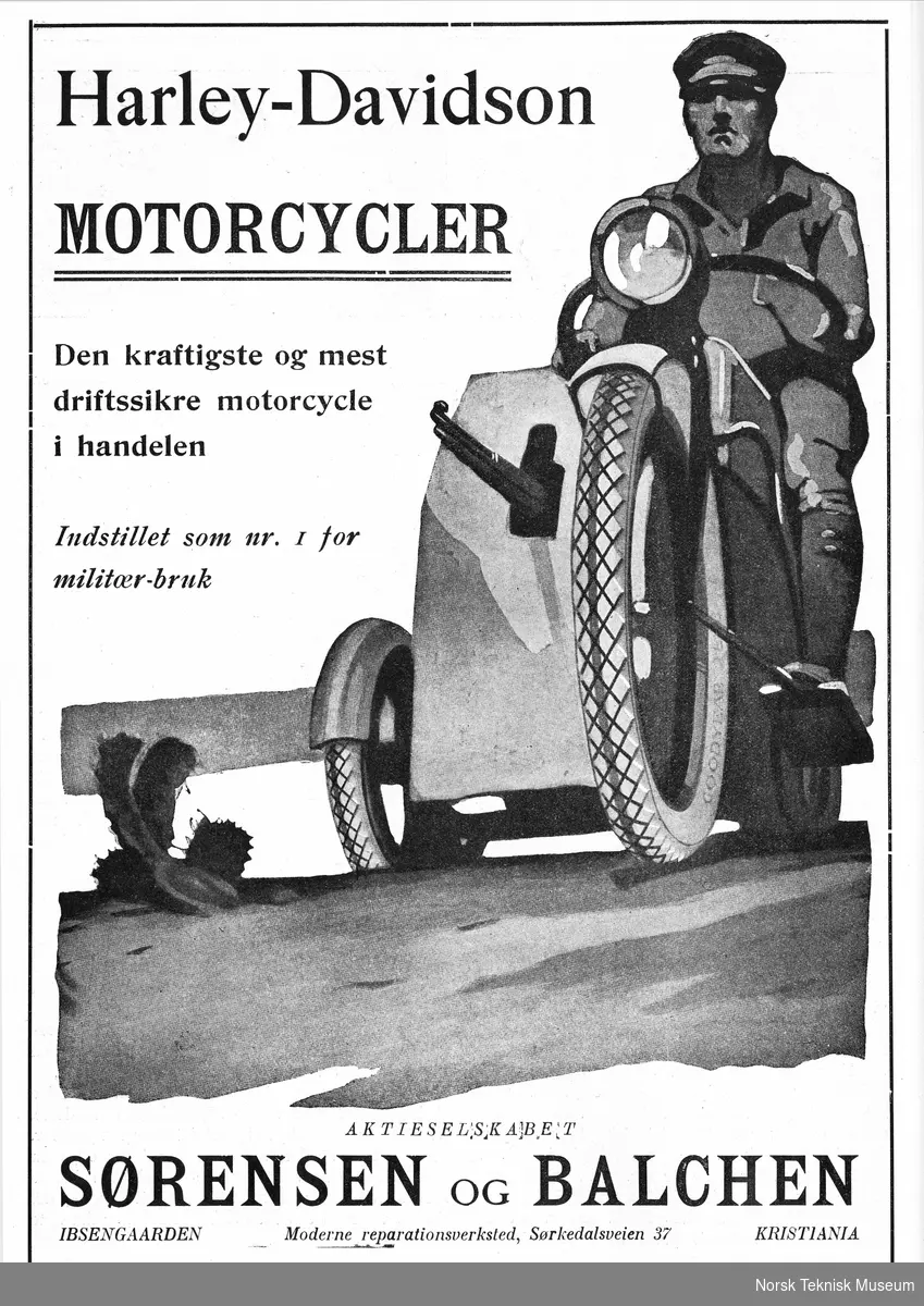 Reklame, Harley Davidson 1918