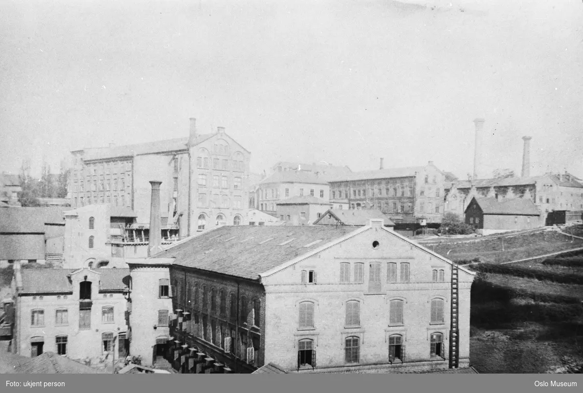 Den norske Hesteskosømfabrik, fabrikkbygninger, bygårder