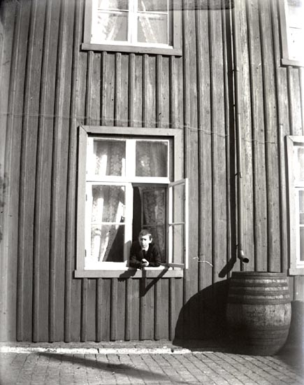 Carl-Gustaf i fönstret.
