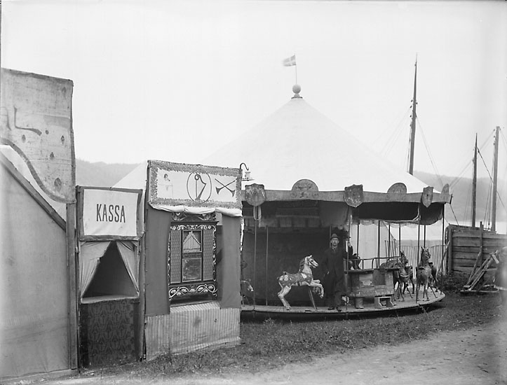 Karusell på Saltkällans marknad oktober 1920