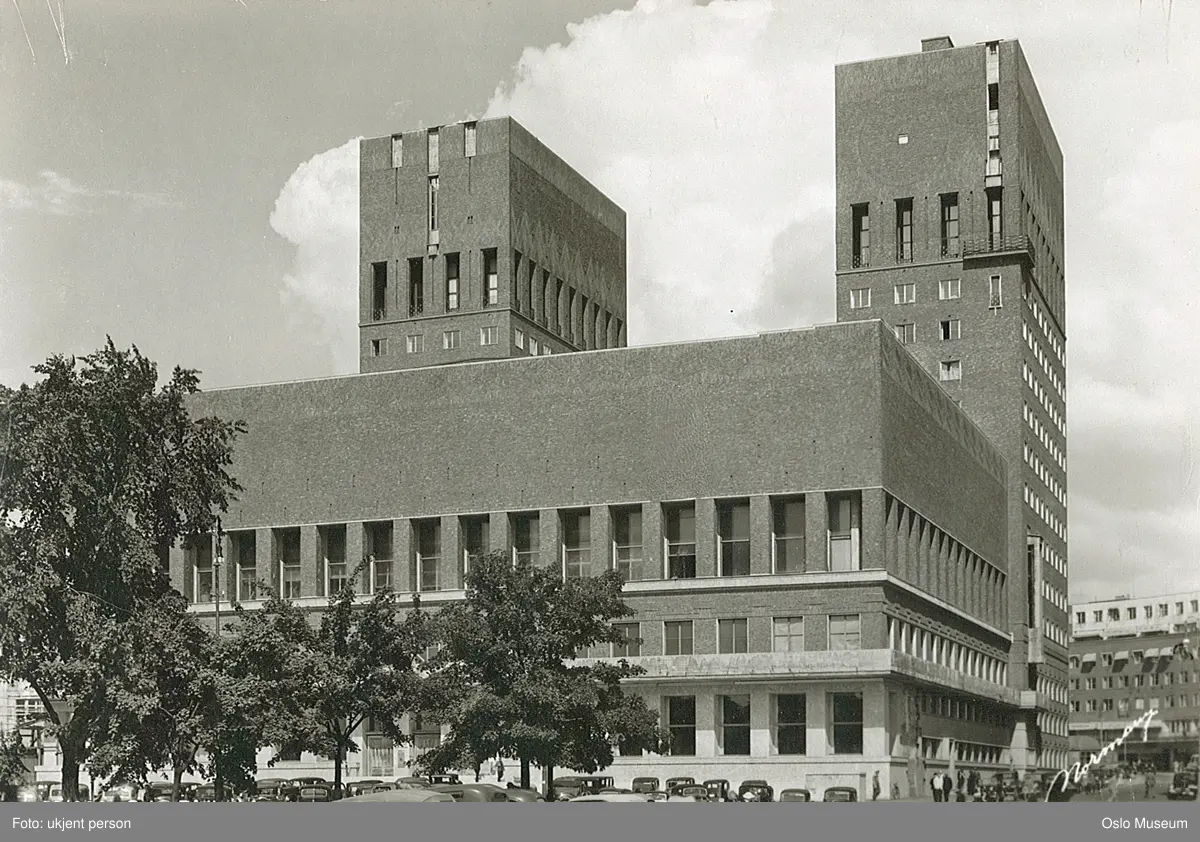 Oslo. Rådhuset. - Oslo Museum / DigitaltMuseum