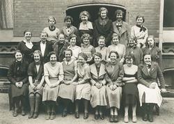 Åttendeklasse ved Vestheim pikeskole.