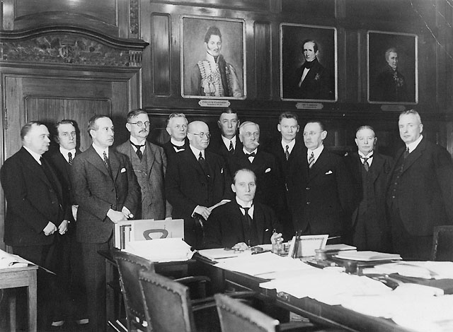 Deltagare i postdirektörsmötet 1931.