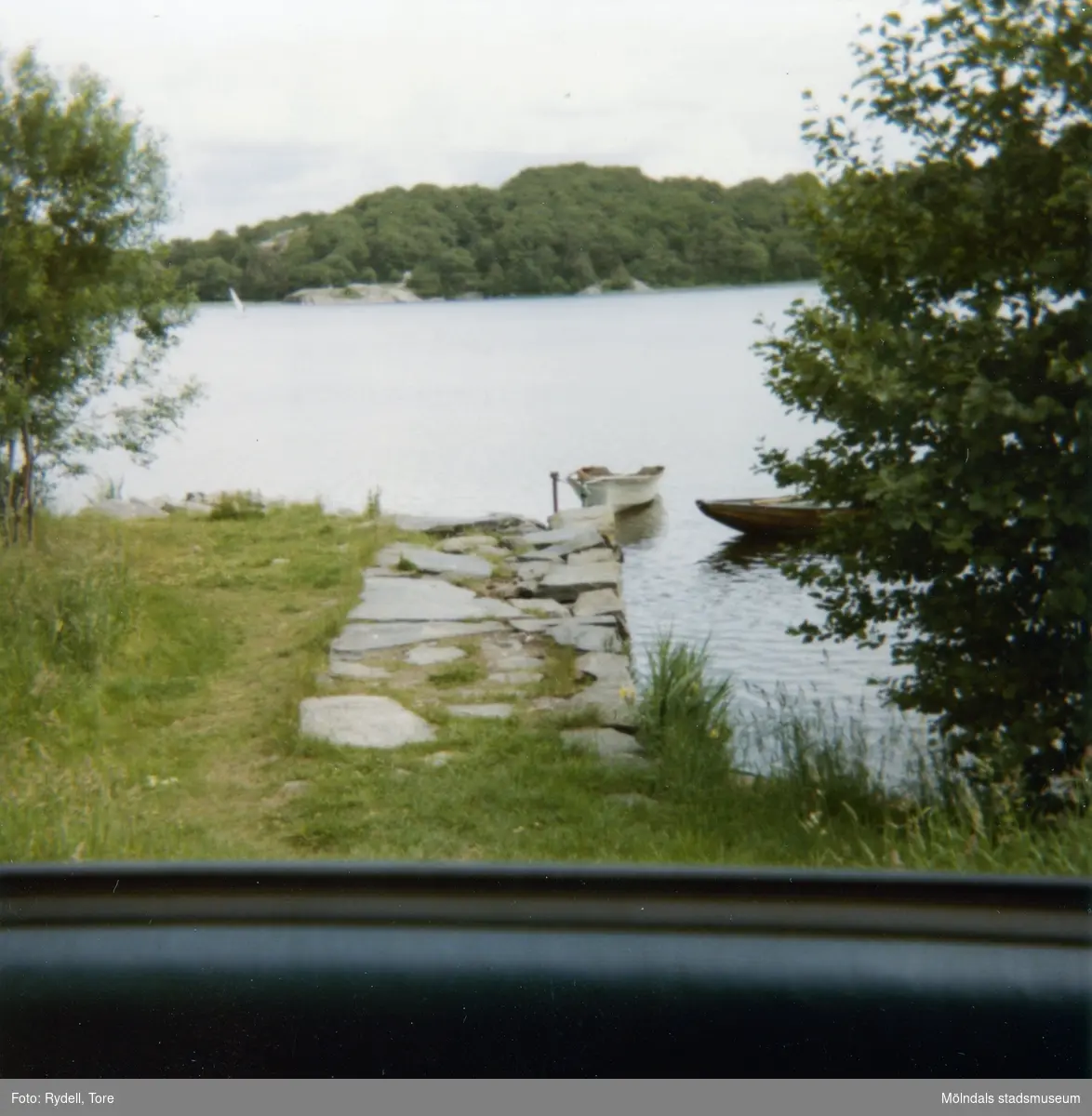 Stensjön i Mölndal på 1970-talet. Winsnes brygga vid Strandpromenaden.