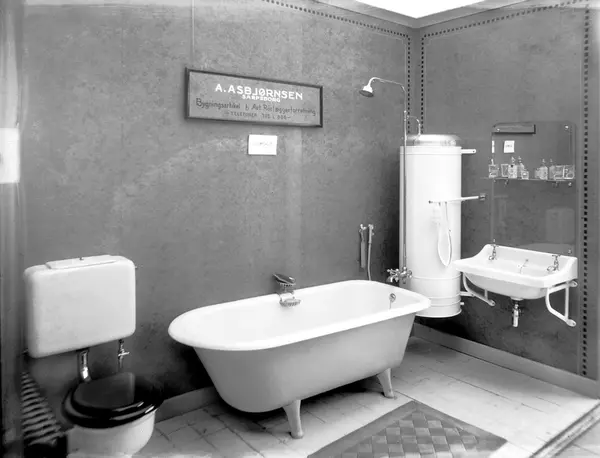 utstilling, Østfoldutstillingen, rørlegger, bad, Asbjørnsen,