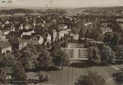 oversiktsbilde, Kirkeparken, bolighus, Øra, bibliotek,