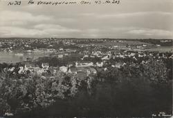 oversiktsbilde, bolighus, havn, havn, båt