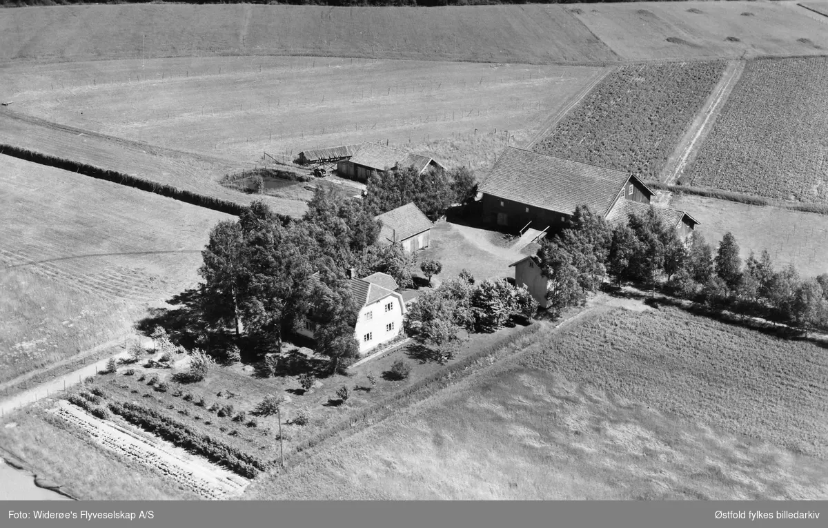 Flyfoto av gården i Nygård 1951.