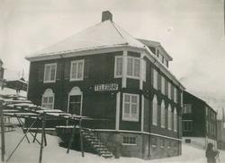 Telegrafbygninger stasjonsbrakke eksteriør skranke