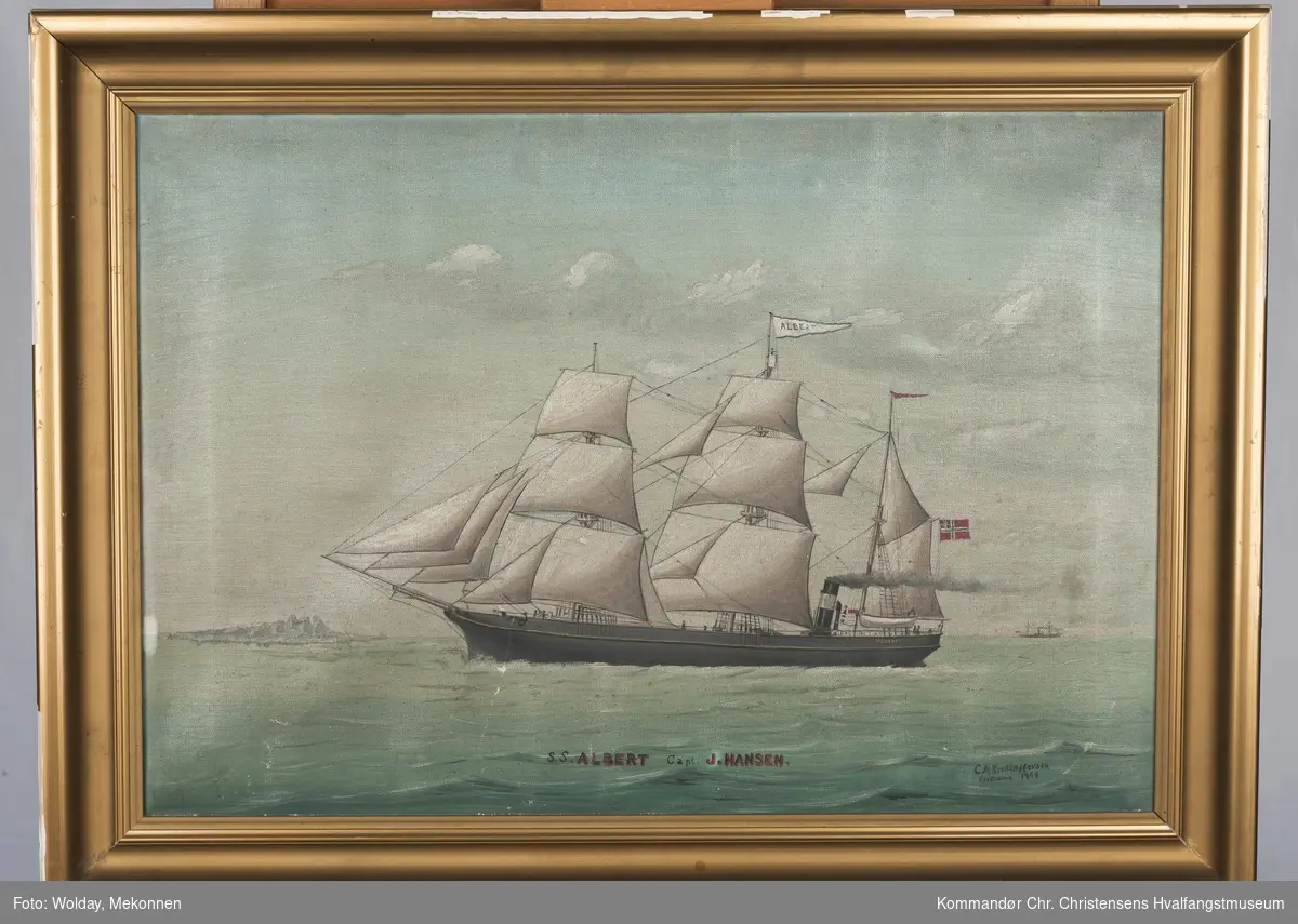ALBERT
Nasjon: Norsk
Type: Bark
Byggeår: 1867
Byggested: Bremerhafen, Tyskland
Verft: F. W. Wencke