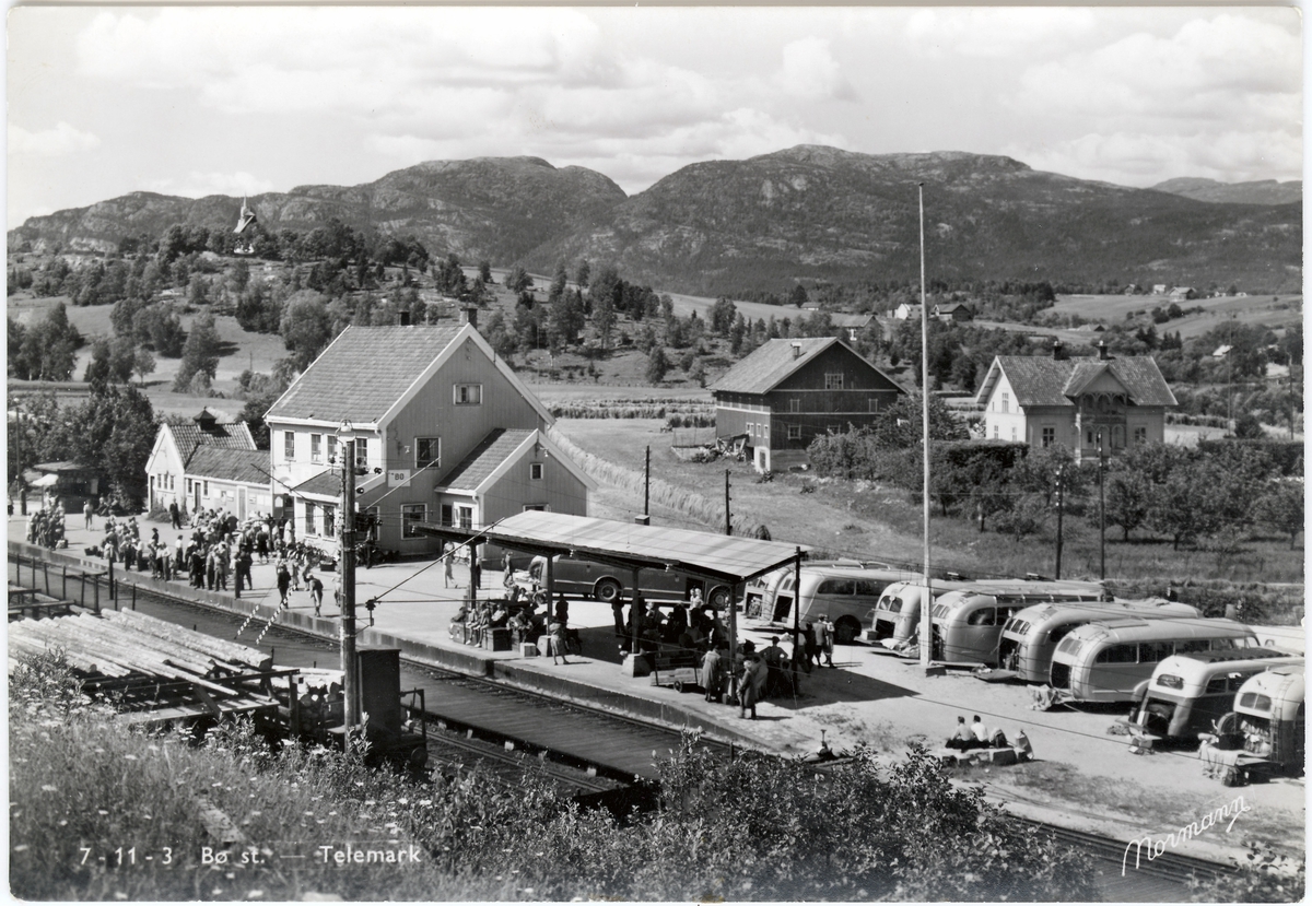 Bø jernbanestasjon, Telemark, 1950-årene