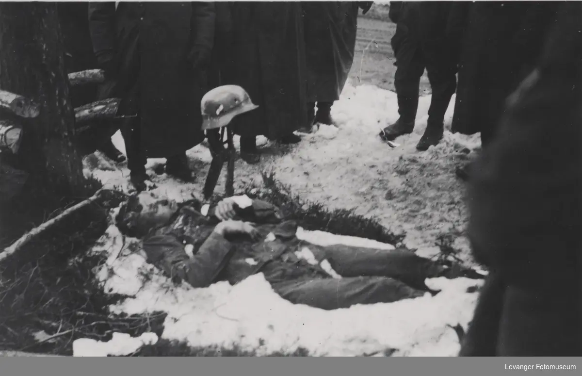 Ukjent død tysk soldat, bergjeger, antatt mellom Elverum og Koppang.