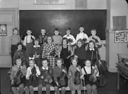 Bolteløkka skole, interiør, klasserom, musikkgruppe