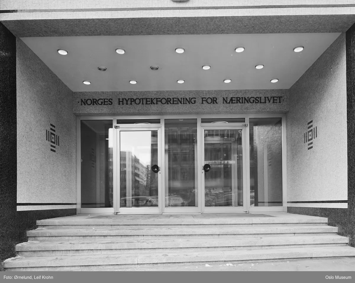 kontorbygning, Norges hypotekforening for næringslivet, inngangsparti, mosaikk