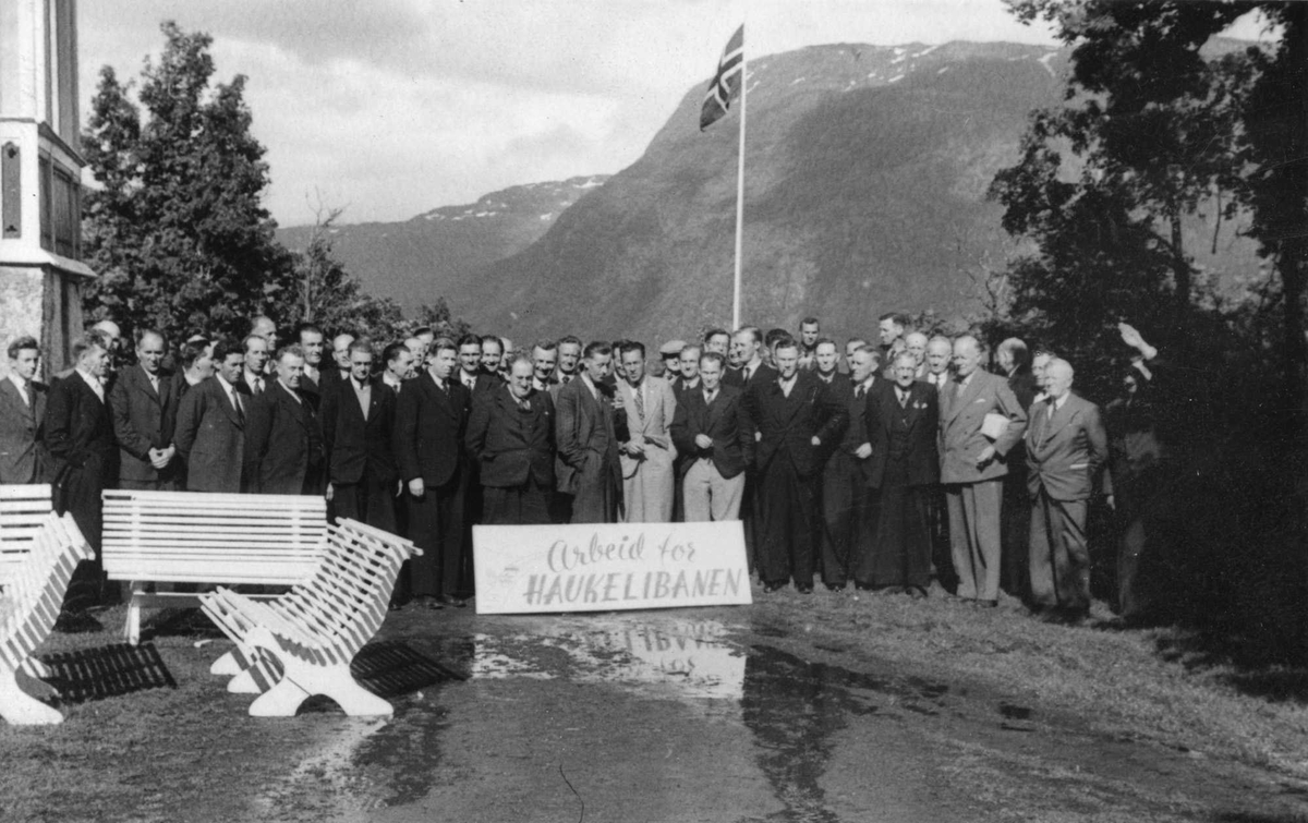 Haukelibanen. Røldalsmøtet 1946.