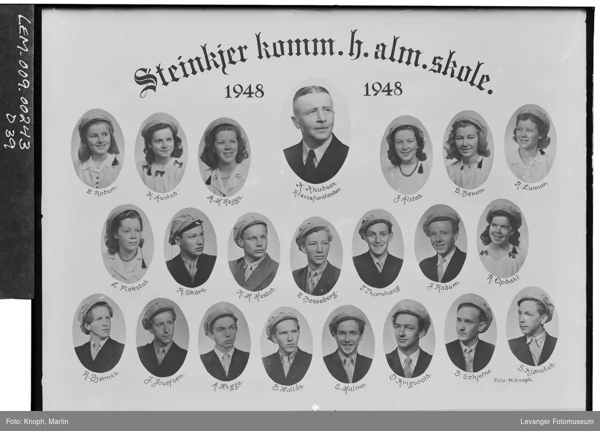 Steinkjer komm. h.alm.skole i 1948