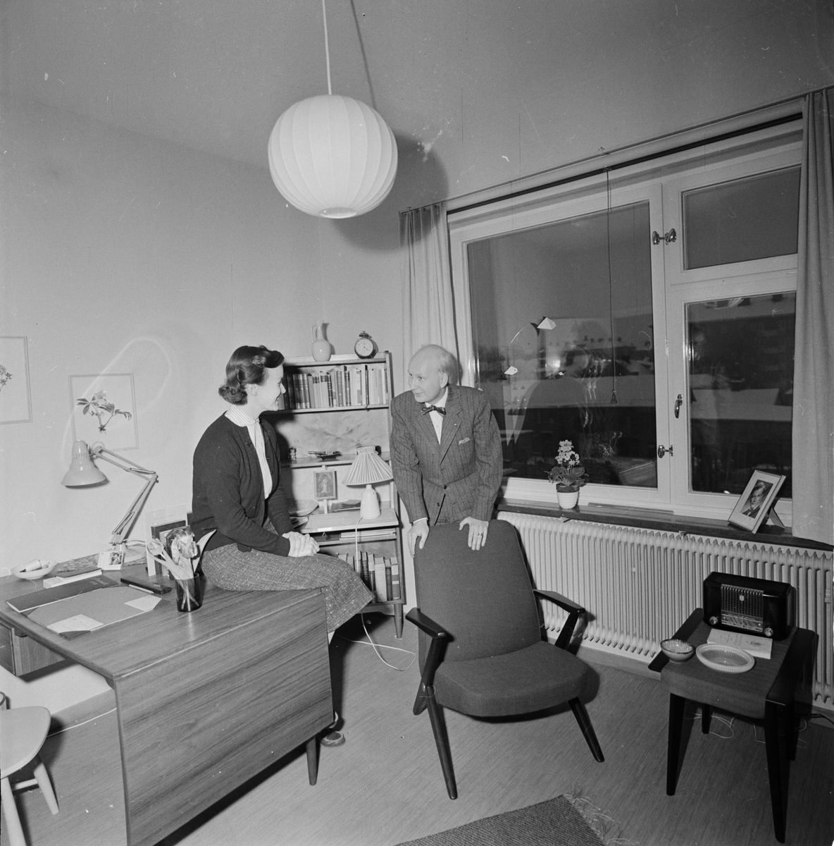 Värmlands nation - nytt studenthem på Torsgatan, Uppsala januari 1956