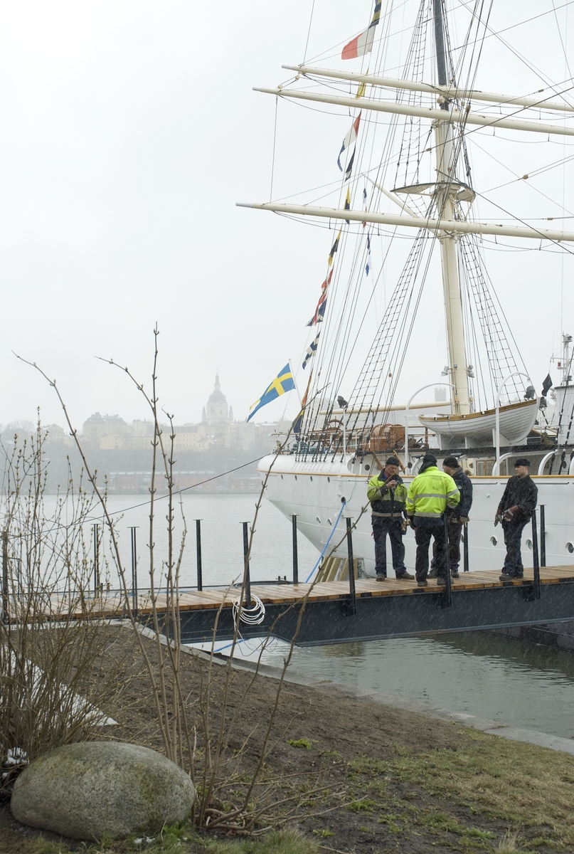 Återinvigning av af Chapman tillbaka på Skeppsholmen 9 april efter renovering