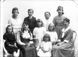 Søskenportrett av Amundsen barna