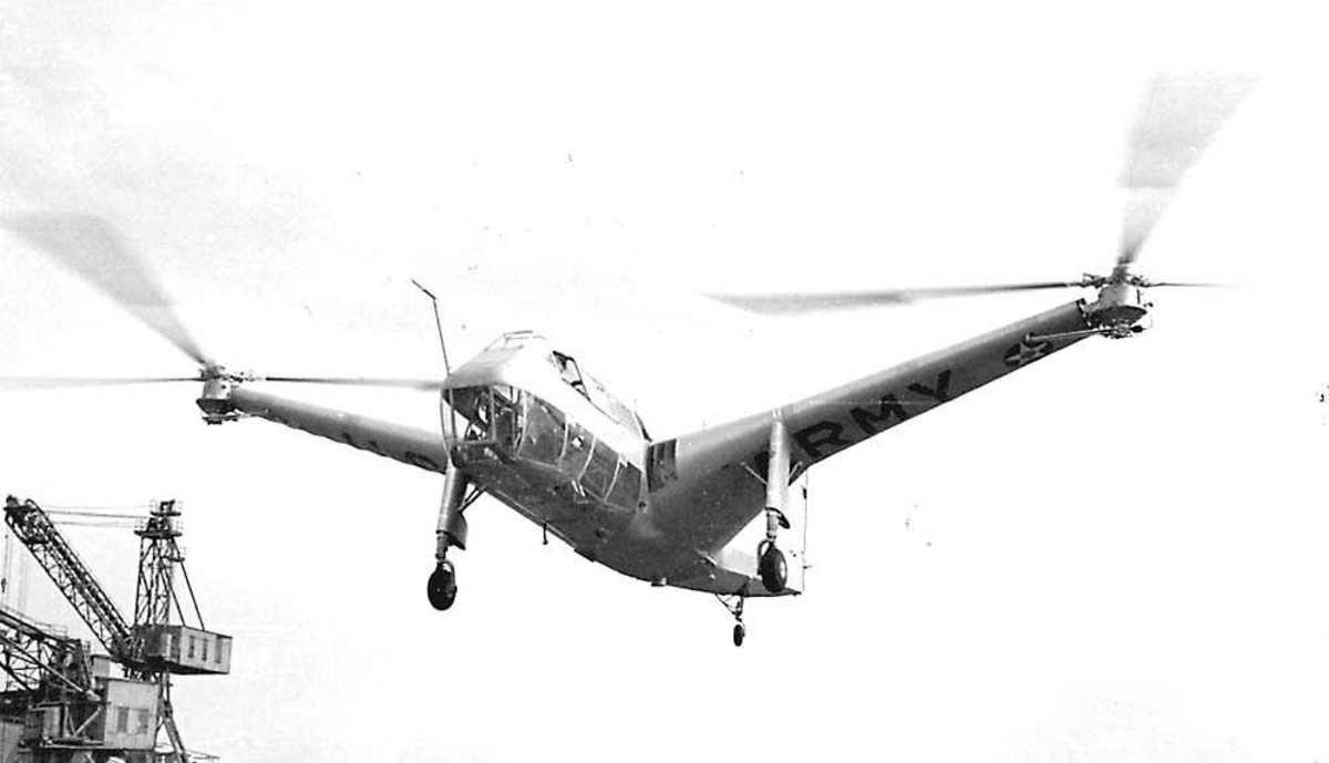 1 helikopter i luften. Platt-LePage XR-1.