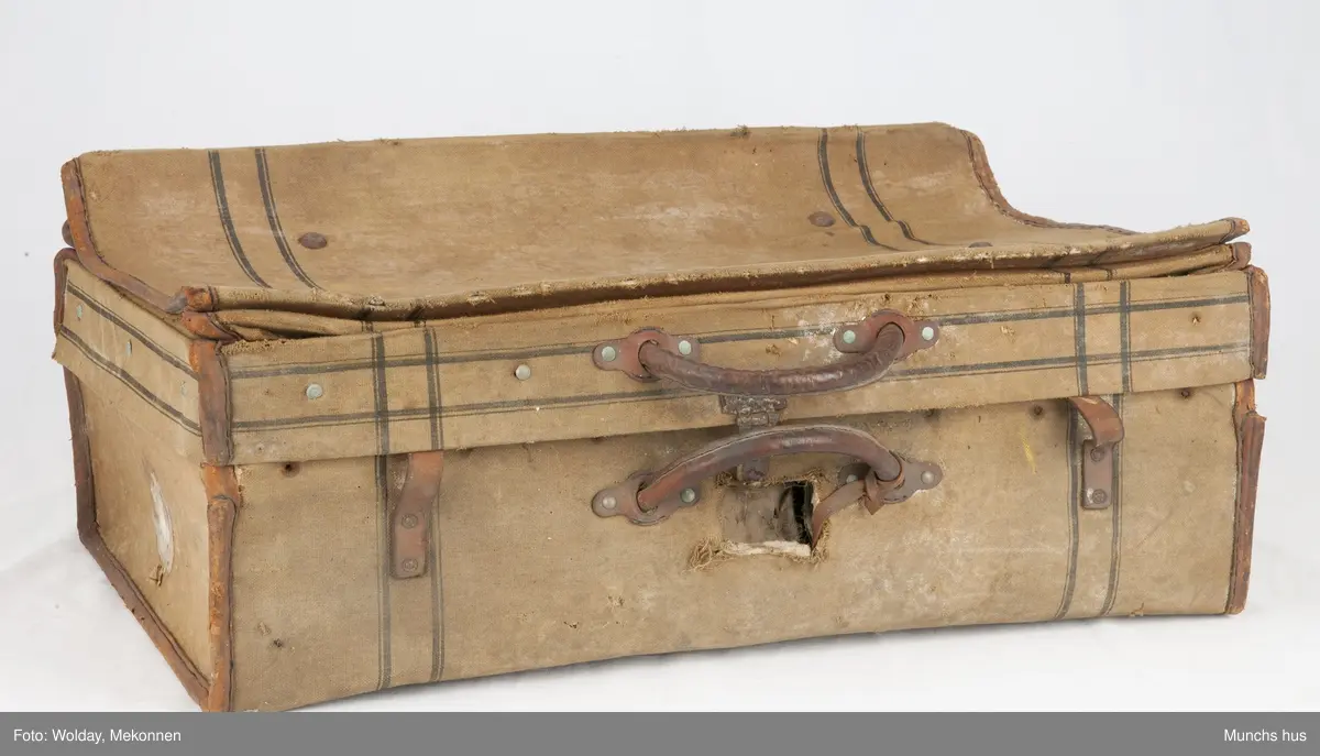 koffert med bærehåndtak