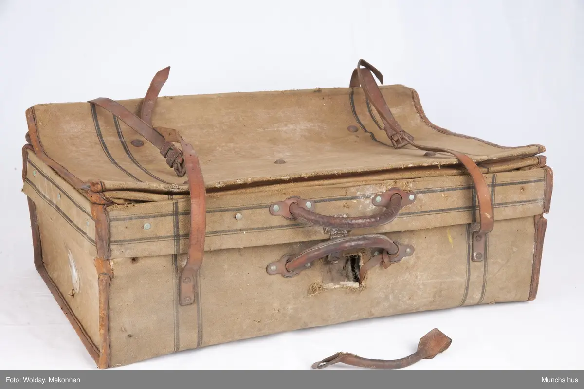 koffert med bærehåndtak