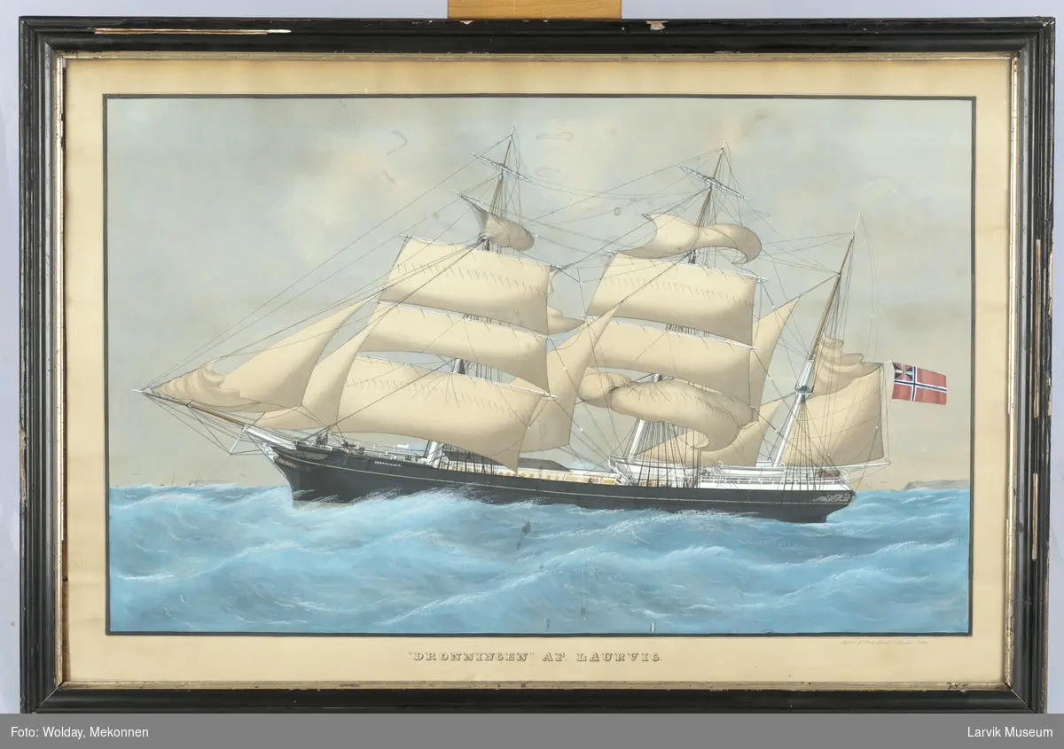 DRONNINGEN
Nasjon: Norsk
Type: Skip
Endelig skjebne: - Montreal. Kull. Strandet, vrakt 1883 /8 på Labrador.