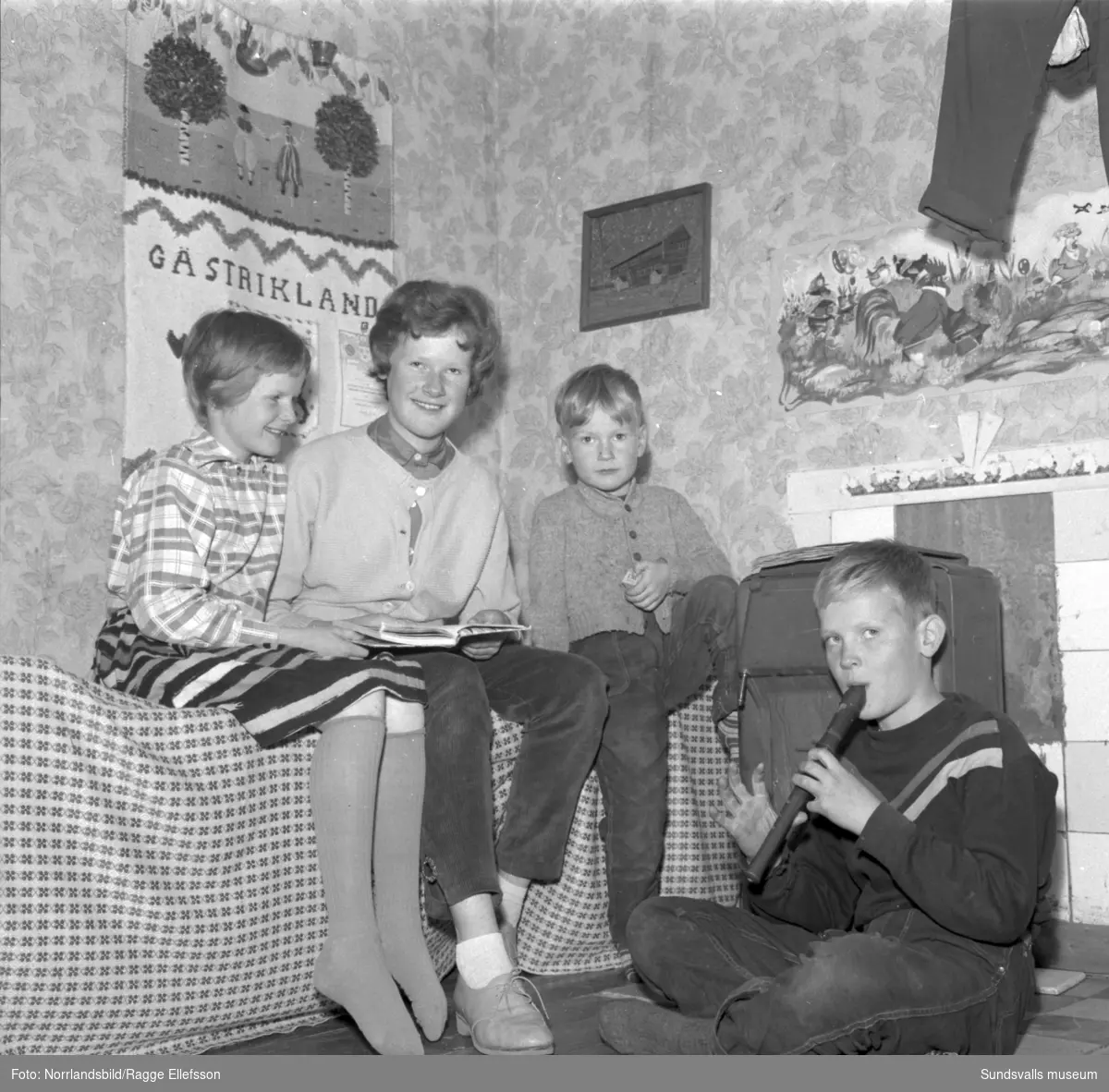 Familjen Helge Bergström i Lövbergsåsen, Ljustorp.
