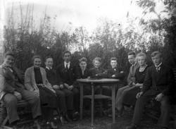 Elever ved Bakketun vinteren 1922-23.