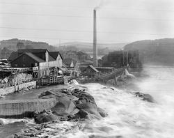 Hafslund Brug i Skjeberg, Sarpsborg  (før kraftanlegget) ca.