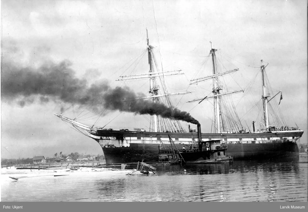 Bark HEREFORD etter havari i forbindelse med orkan i Pensacola Mobile, Gulfport og Shep Island 27. sep 1906